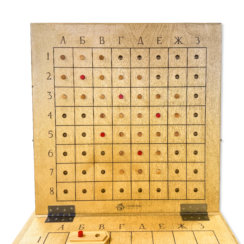 Настольная игра из дерева «Морской бой» XL