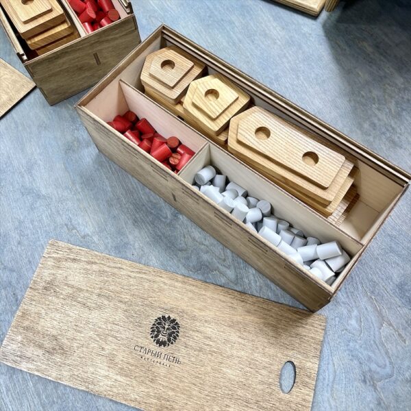 Настольная игра из дерева Морской бой XL