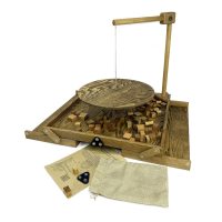 Настольная игра из дерева Балансир с открывающимися крышками Премиум М