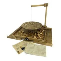 Настольная игра из дерева Балансир с открывающимися крышками Премиум М