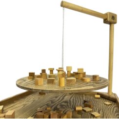 Деревянная игра из «Балансир» с открывающимися крышками Премиум М