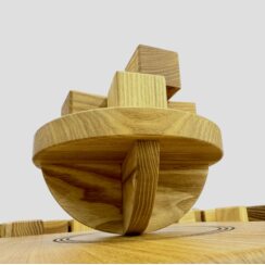 Настольная игра из дерева Балансирующая Полусфера Премиум M