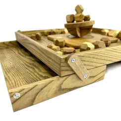 Деревянная игра «Балансирующая Полусфера» с камнями Премиум M 