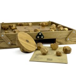 Деревянная игра «Балансирующая Полусфера» с камнями Премиум M 