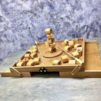 Настольная игра из дерева «Башня из колец Форт Боярд» M