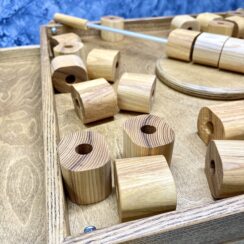 Настольная игра из дерева Башня из колец Форт Боярд M