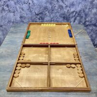Настольная игра из дерева Эластик и Стрельба по мишени на 4-х игроков L 2 в 1