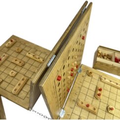 Настольная игра из дерева «Морской бой» M