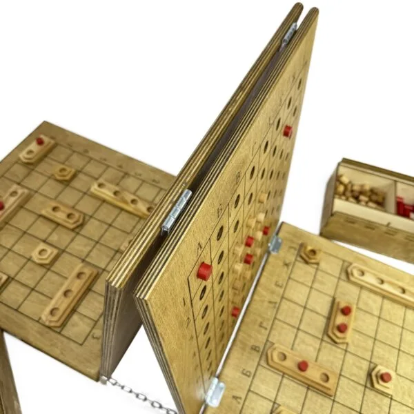 Настольная игра из дерева Морской бой M