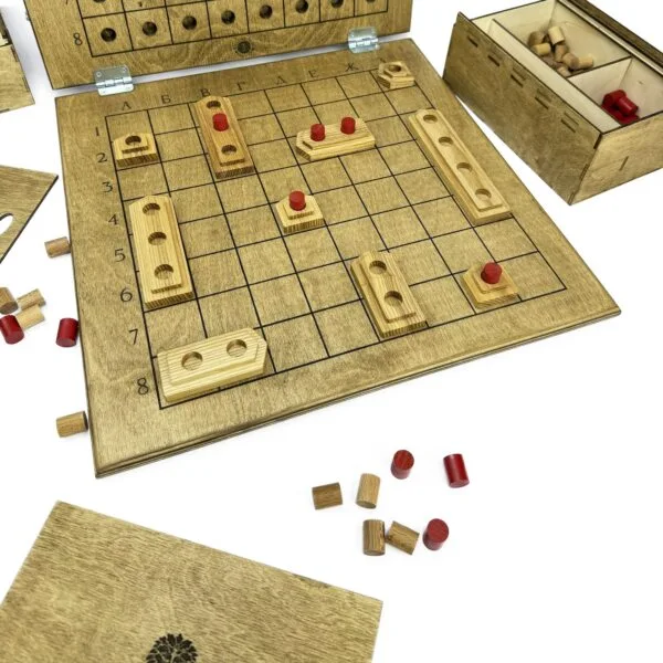 Настольная игра из дерева Морской бой M