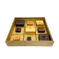 Деревянная игра «Странные крестики - нолики» Лайт в пенале