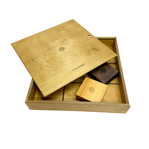 Деревянная игра «Странные крестики - нолики» Лайт в пенале