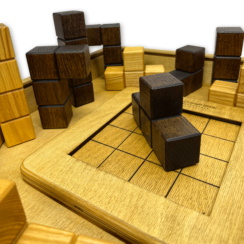 Деревянная головоломка «Тетрис 3D куб» в пенале Лайт