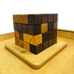 Деревянная головоломка «Тетрис 3D куб» в пенале Лайт