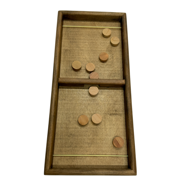 Настольная игра из дерева Вышибалы и  Бермудский треугольник M 2 в 1