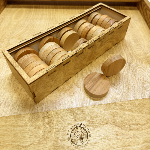 Настольная игра из дерева «Жульбак» раскладной XL