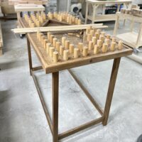 Настольная игра из дерева Стол Рыбалка XL