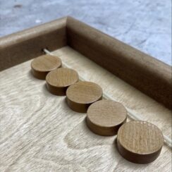 Настольная игра из дерева Вышибалы в пенале M